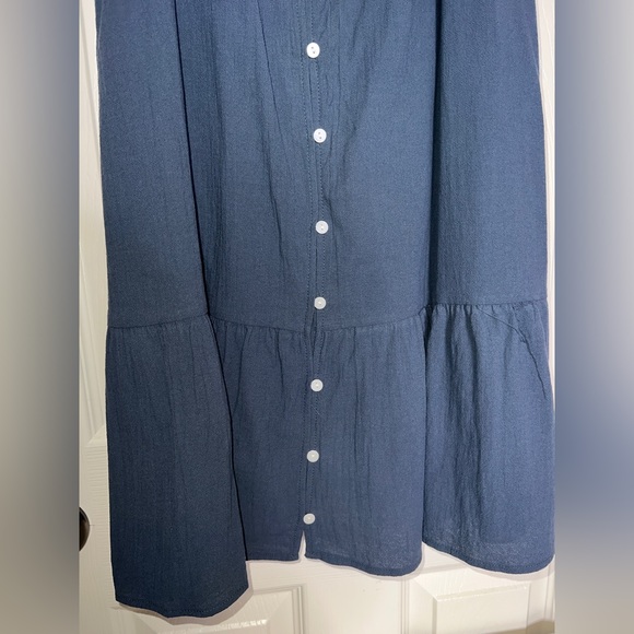 👗 NWT! Blue  Ruffle Cottage Dress - Picture 7 of 8